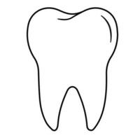 Tooth icon illustration on white background. Dentistry sign for mobile concept and web design vector