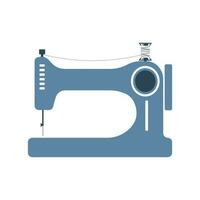 Sewing machine on a white background. Hobby icon, print, illustration, vector