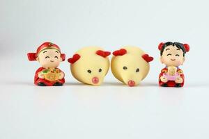 Chinese New Year rat mouse shaped cookie boy girl doll photo