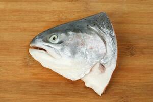 Cut Cleaned Salmon Trout Fish Head half photo