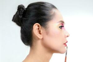 Asian Woman Fashion Makeup photo