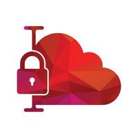 Cloud Security Templete IT Vector Creative Illustration