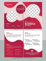 Multipage Professional corporate business brochure or booklet template, company report, 8 pages brochure design. Free Vector