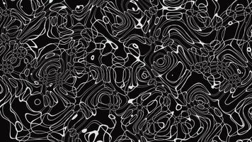 Twisted white-black gradient liquid motion blur abstract backgrounds video