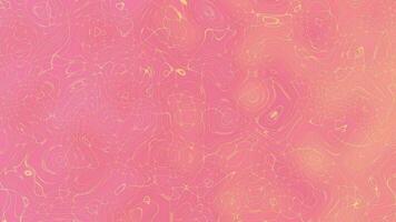 torcido ouro rosa gradiente líquido movimento borrão abstrato fundos video