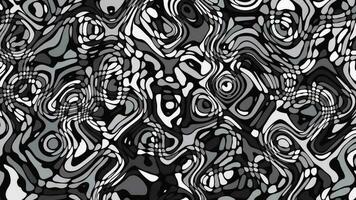 Twisted white-black gradient liquid motion blur abstract backgrounds video