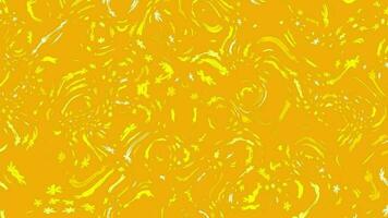 contorto giallo-arancione pendenza liquido movimento sfocatura astratto sfondi video