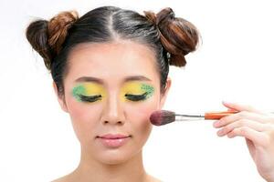 Asian Woman Fashion Makeup photo