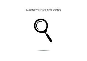 Magnifying glass icons vector illustration on background