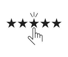 Customer reviews, rating, user feedback concept vector