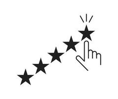 Customer reviews, rating, user feedback concept vector