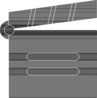 Flat style clapperboard. vector