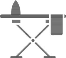 Ironing board in flat style. vector