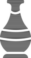 Isolated vase in flat style. vector