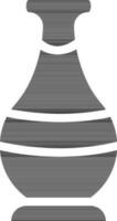 Isolated vase in flat style. vector