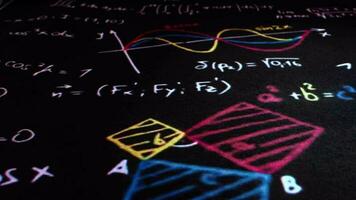 science calcul la physique math et chimie formules Contexte video