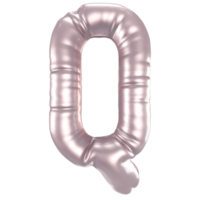 Q Font 3D Render png