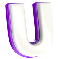 Letter 3d render png