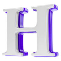 font 3d render png