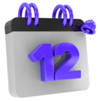 kalender 3d geven png