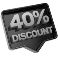 sconto 3d rendere png