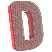 D Font 3D Render png