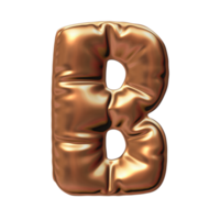 B Gold Font png