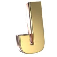 j font 3d rendere png