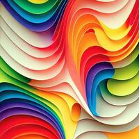 abstract colorful wavy background, ai generation photo