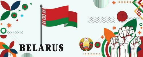 bielorrusia nacional día bandera diseño vector eps