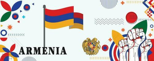 ARMENIA national day banner design vector eps