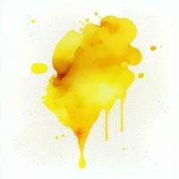 yellow stains background, watercolor, ai generation photo