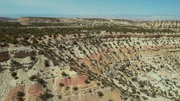 Raw Utah Rocky Landscape Aerial View video