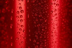 Water Drops on coke can close up photo