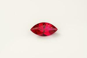 Precious Red Sapphire Ruby Gemstone photo