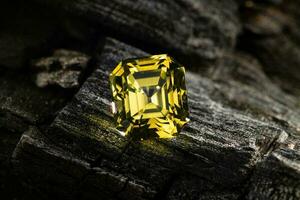 Yellow Diamond. The Precious Gemstone photo