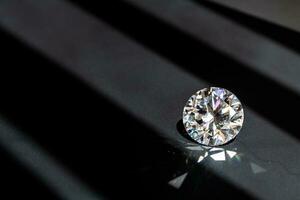 Diamond Brilliant on The Black Background photo