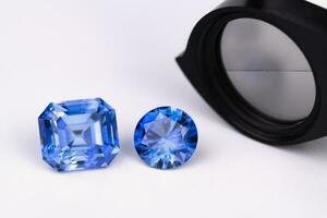 The Precious Blue Sapphire Gemstone photo