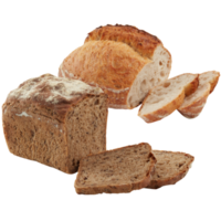 freshly baked bread isolated transparent background png