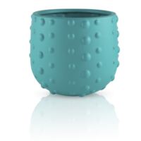 plastic plant pot with round button isolated transparent background png