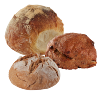 freshly baked bread isolated transparent background png