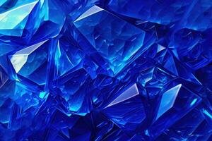 Stone sapphire background texture, ai generation. photo