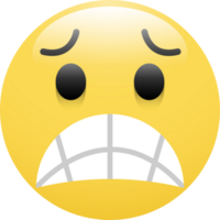 asustado cara emoticono png