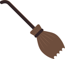 Broom cartoon flat design elements. png