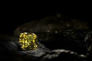 Yellow Diamond. The Precious Gemstone photo