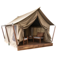 tent glamping huis buitenkant visie png