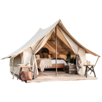 tent glamping huis buitenkant visie png