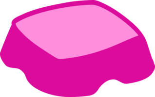 Pink cat bowl png