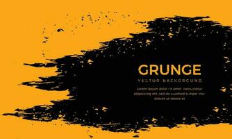 Abstract black and orange background with grunge texture. Colorful background design. Orange and black vector grunge textured background