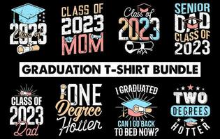 Graduation T-Shirt design bundle vector